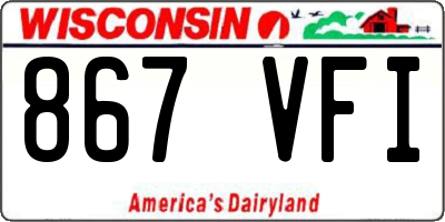 WI license plate 867VFI