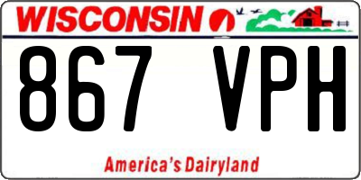 WI license plate 867VPH