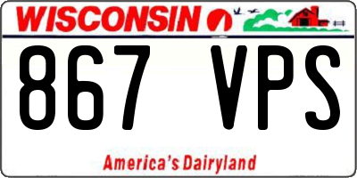 WI license plate 867VPS