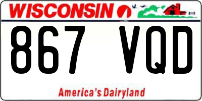 WI license plate 867VQD