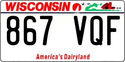 WI license plate 867VQF