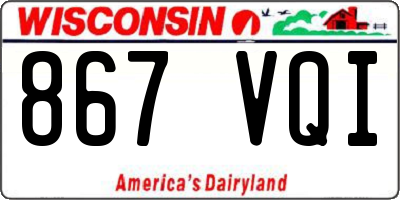 WI license plate 867VQI