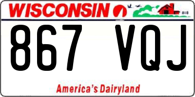 WI license plate 867VQJ