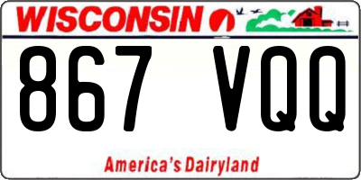 WI license plate 867VQQ