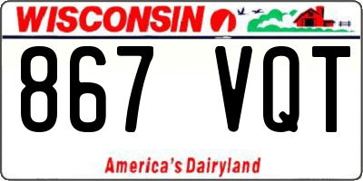 WI license plate 867VQT