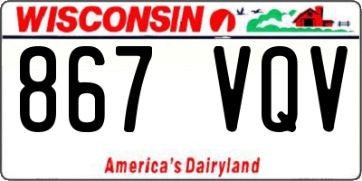 WI license plate 867VQV