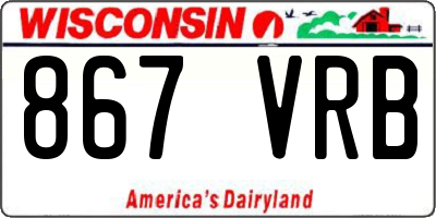 WI license plate 867VRB