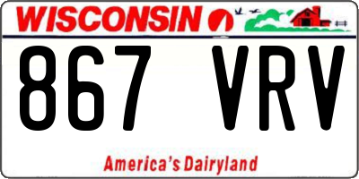WI license plate 867VRV
