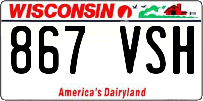 WI license plate 867VSH
