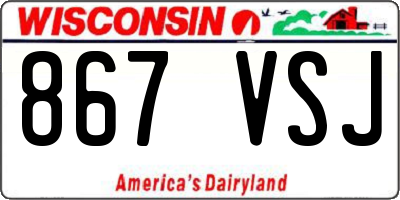 WI license plate 867VSJ