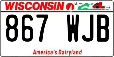 WI license plate 867WJB