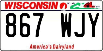 WI license plate 867WJY