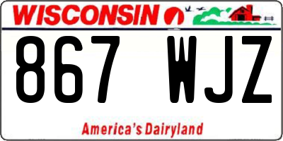 WI license plate 867WJZ