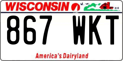 WI license plate 867WKT