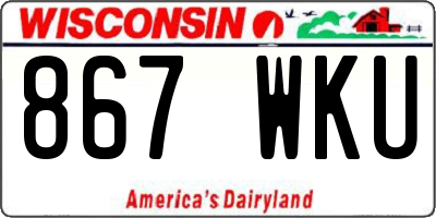 WI license plate 867WKU