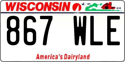 WI license plate 867WLE