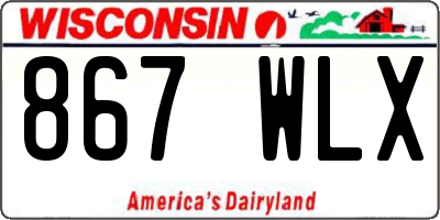 WI license plate 867WLX