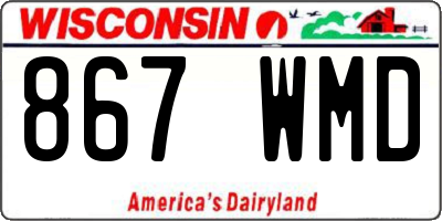 WI license plate 867WMD
