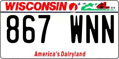 WI license plate 867WNN