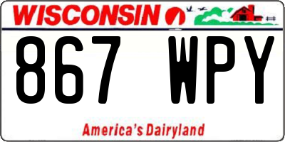 WI license plate 867WPY