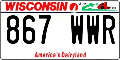 WI license plate 867WWR