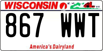 WI license plate 867WWT