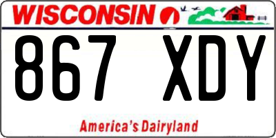 WI license plate 867XDY