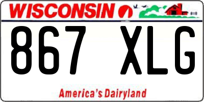 WI license plate 867XLG