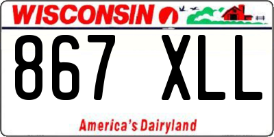 WI license plate 867XLL