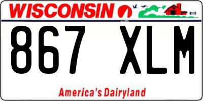 WI license plate 867XLM