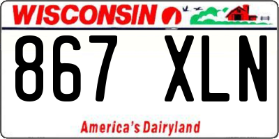 WI license plate 867XLN