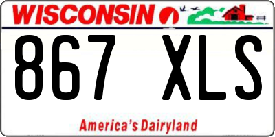 WI license plate 867XLS