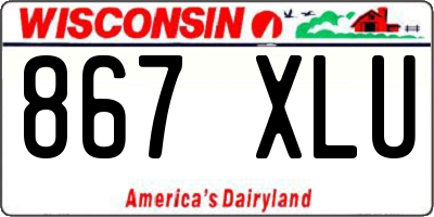 WI license plate 867XLU