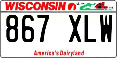 WI license plate 867XLW