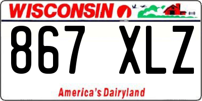 WI license plate 867XLZ