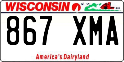 WI license plate 867XMA