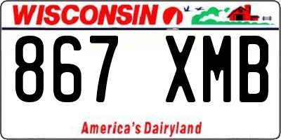 WI license plate 867XMB