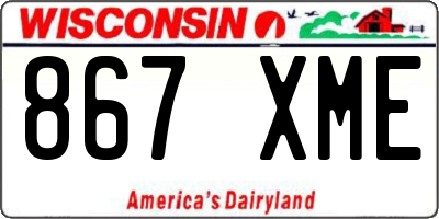 WI license plate 867XME