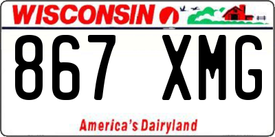 WI license plate 867XMG