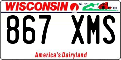 WI license plate 867XMS