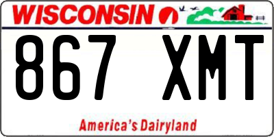 WI license plate 867XMT