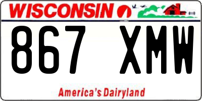 WI license plate 867XMW