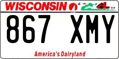 WI license plate 867XMY