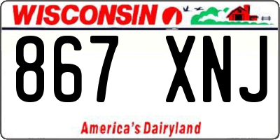 WI license plate 867XNJ