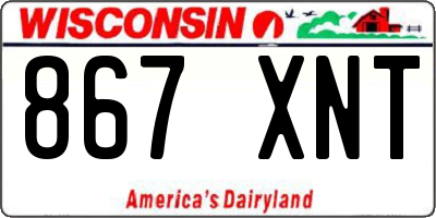 WI license plate 867XNT