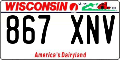 WI license plate 867XNV