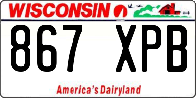 WI license plate 867XPB