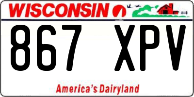 WI license plate 867XPV
