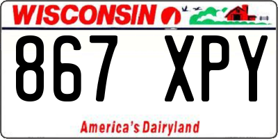 WI license plate 867XPY