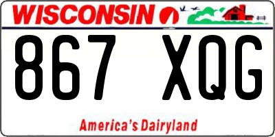 WI license plate 867XQG